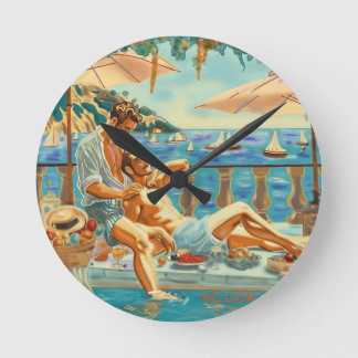 Reloj de pared lgbt rund klocka