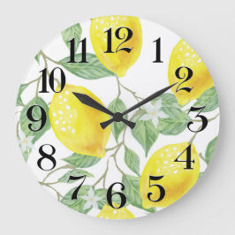reloj de pared limones a la acuarela stor klocka