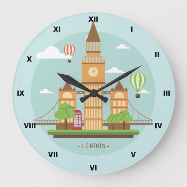 Reloj de pared London  Stor Klocka (Framsida)