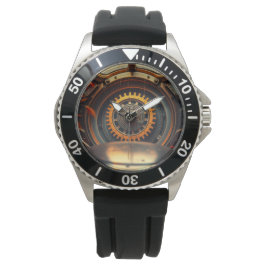 Reloj de pulsera con diseño mecánico. armbandsur