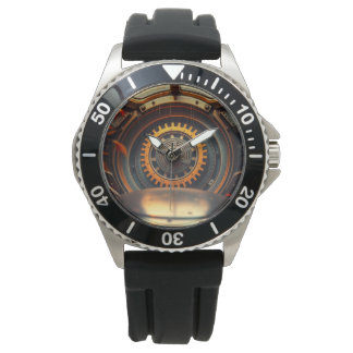 Reloj de pulsera con diseño mecánico. armbandsur