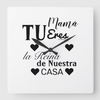 reloj dia de la madre fyrkantig klocka
