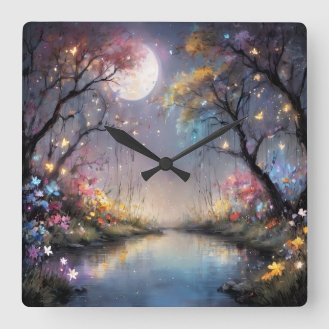 reloj fyrkantig klocka (Framsida)