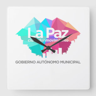 Reloj La Paz Fyrkantig Klocka