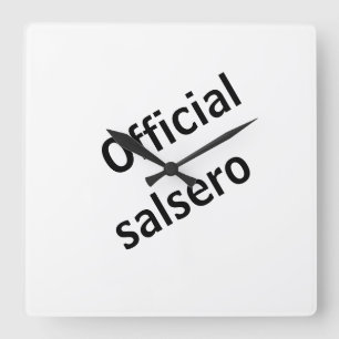 Reloj officiell salsero fyrkantig klocka