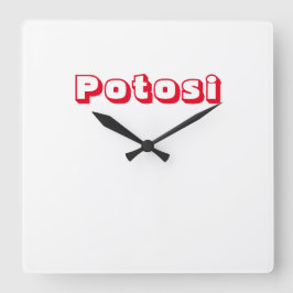 Reloj Potosi Fyrkantig Klocka