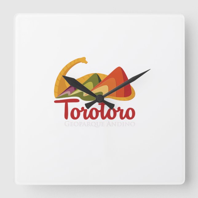 Reloj recuerdo de toro toro fyrkantig klocka (Framsida)