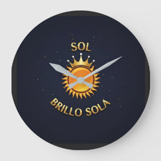 Reloj Redondo Grande con Logo Sol Brillo Sola Stor Klocka