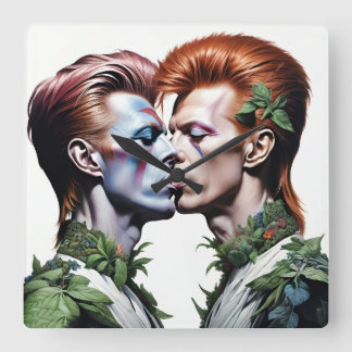 Relojes de pared, Hombres Parejas Fyrkantig Klocka