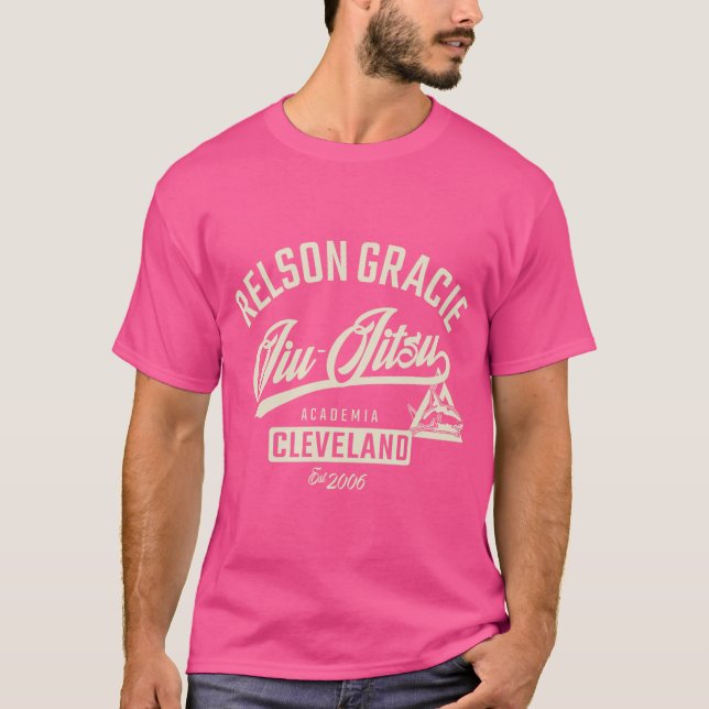 Relson Gracie Cleveland Jiu-Jitsu T Shirt (Framsida)