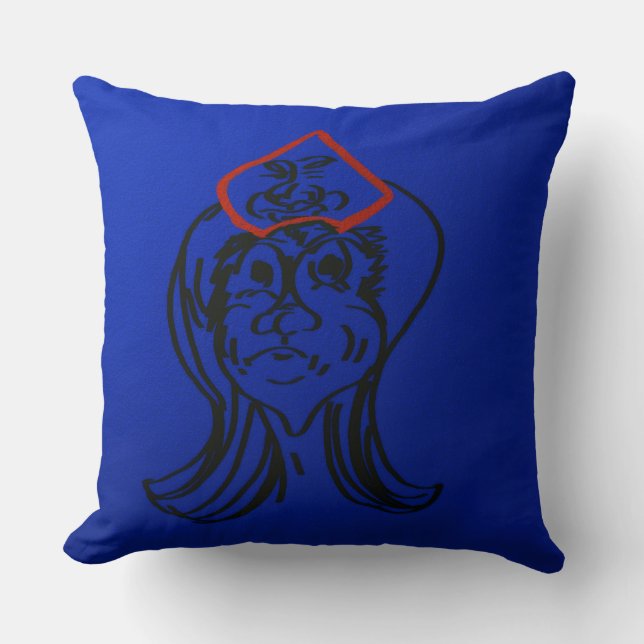 Reluctant Queen Animation Throw Pillow Kudde (Framsida)