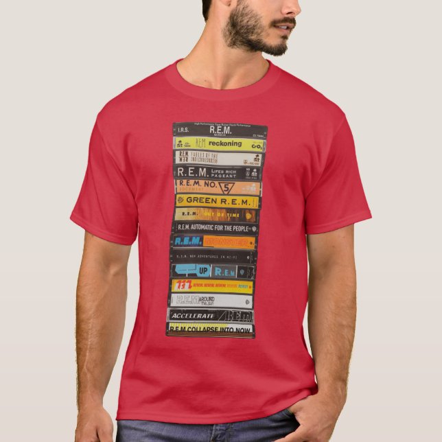 REM-kassett Vintage-pojke T Shirt (Framsida)