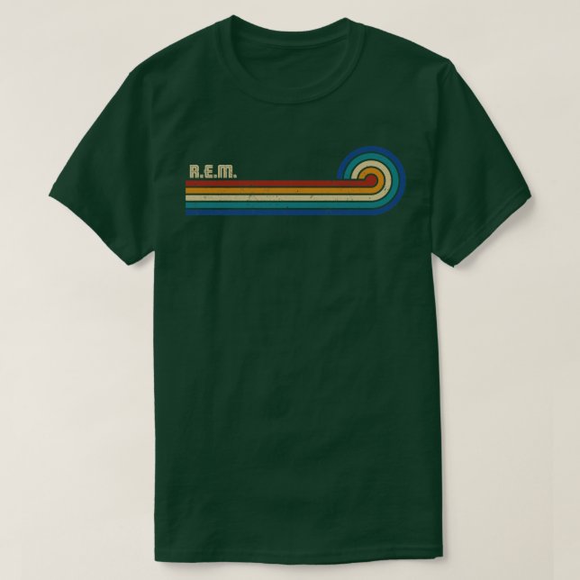 REM Retro Sunset T Shirt (Design framsida)
