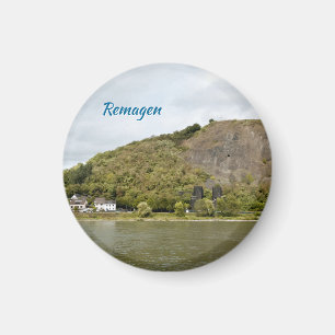 Remagen Rhenfloden Bro Målning Effekt Foto Magnet