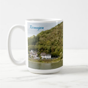 Remagen Rhenflodets bro Målningseffekt Foto Kaffemugg
