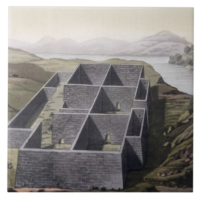 Remains av en Incaslott på Callo, Peru, från 'Le Kakelplatta (Framsidan)