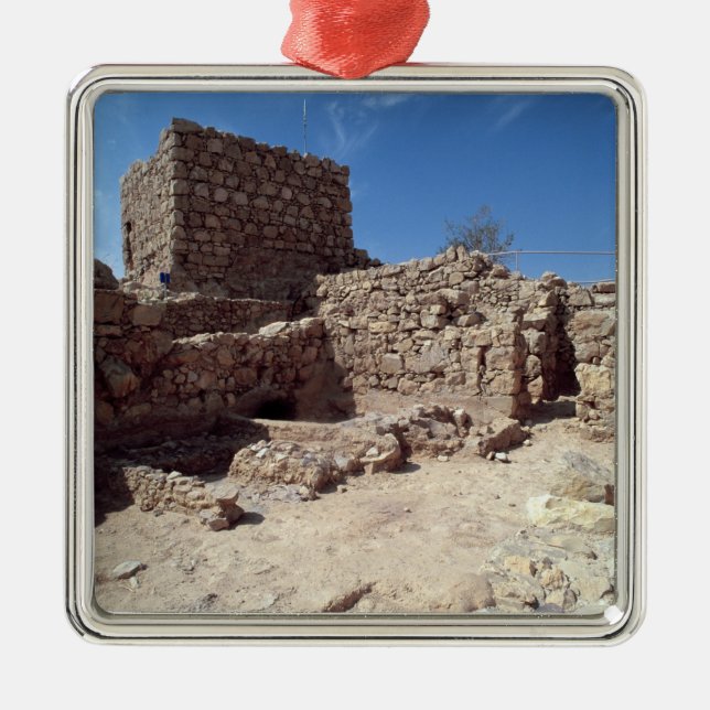 Remains av fästningslotten julgransprydnad metall (Framsidan)