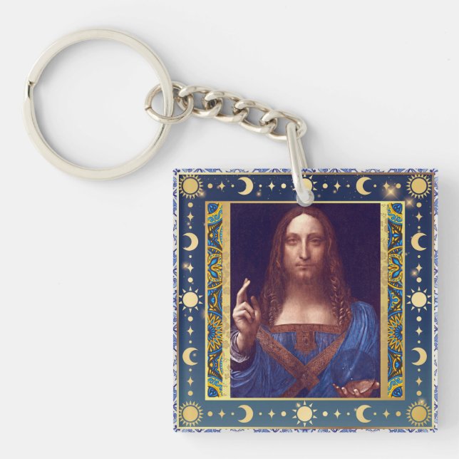 Remastad Salvator Mundi av Leonardo da Vinci (Framsidan)