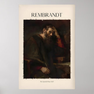 Rembrandt Aposteln Paulus657 religiöst konsttryck Poster