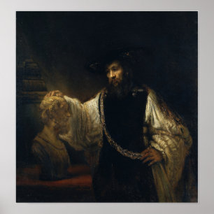 Rembrandt - Aristoteles med Bust of Homer Poster