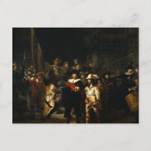 Rembrandt Art Painting the Nightwatch Vykort