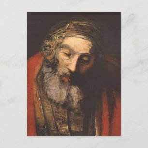 Rembrandt - Återlämnande av Prodigal Son(fragment) Vykort