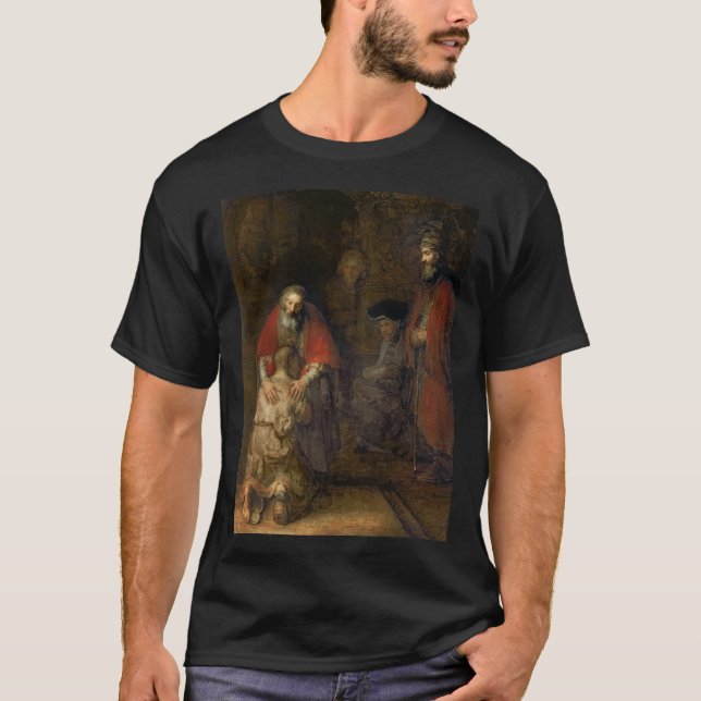 Rembrandt - återlämnande av prodigalsonen t shirt (Framsida)