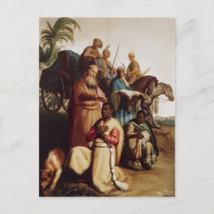Rembrandt - Baptismen i Eunuch Vykort
