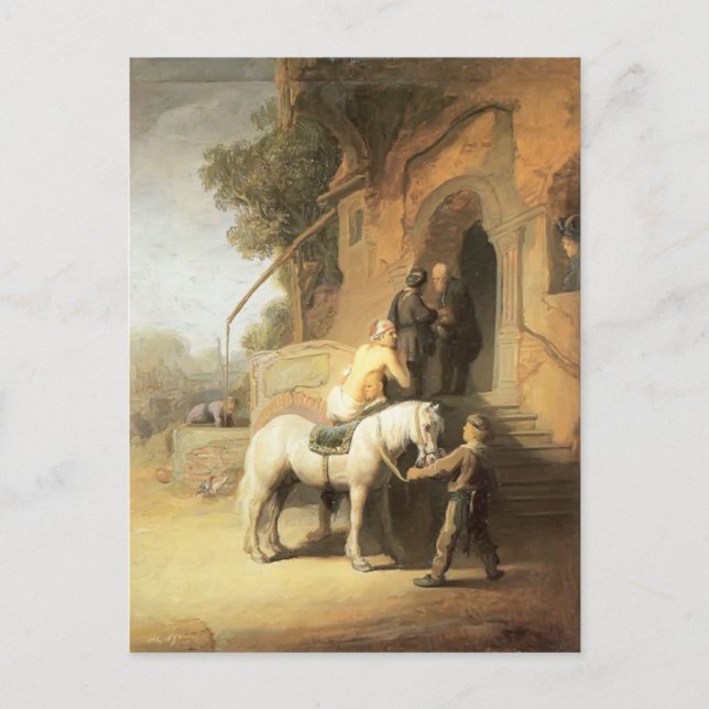 Rembrandt: Charitable Samaritan Vykort (Framsida)