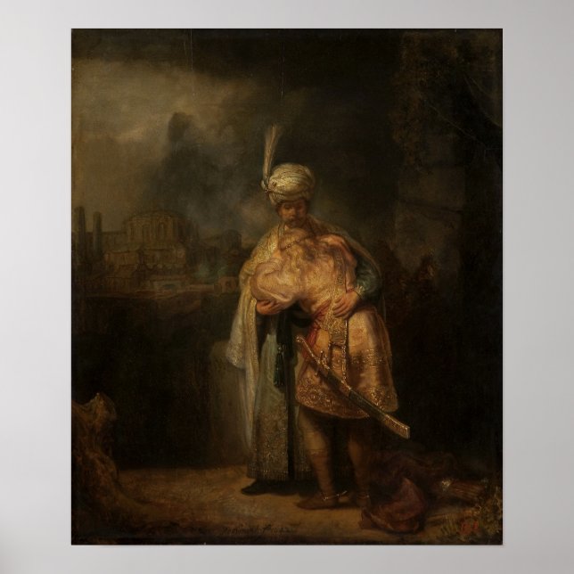 Rembrandt - David och Jonathan Poster (Framsidan)
