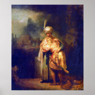 Rembrandt - Davids avsked med Jonathan Poster