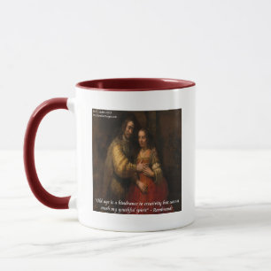 Rembrandt "Den judiska bruden" & ålderdomscitat Mugg