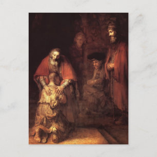 Rembrandt: Den prodigala sonens återvändande Vykort