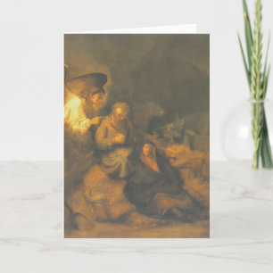 Rembrandt drömmen av St Joseph Kort