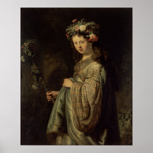 Rembrandt - Flora Poster (Framsidan)