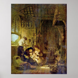 Rembrandt Harmenszoon van Rijn - Heliga Family Poster