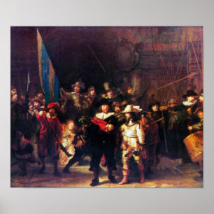 Rembrandt Harmenszoon van Rijn - Nattbevakning Poster