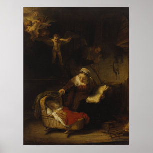 Rembrandt - Heliga Family Poster