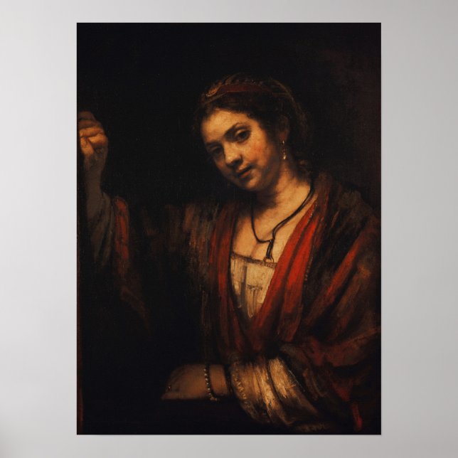 Rembrandt - Hendrickje Stoffels Poster (Framsidan)