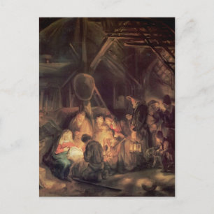 Rembrandt- Herdarnas tillbedjan Vykort