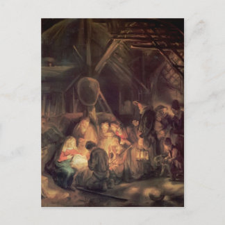 Rembrandt- Herdarnas tillbedjan Vykort