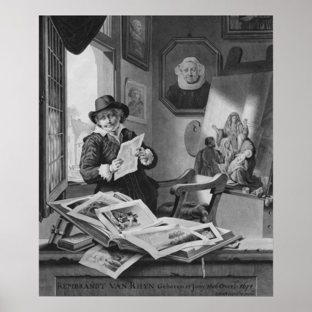 Rembrandt i studion poster (Framsidan)