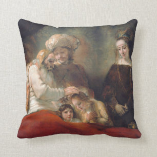 Rembrandt Jacob välsignar Joseph barn Kudde
