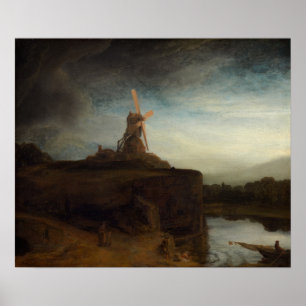 Rembrandt - Kvarn Poster