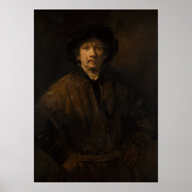Rembrandt - Large Self-Porträtt Poster (Framsidan)