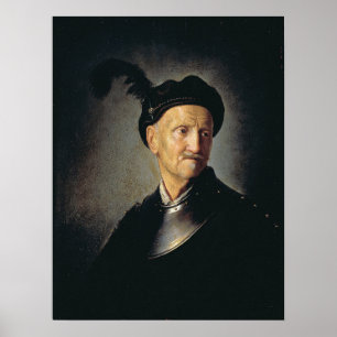 Rembrandt - Man i rustning Poster