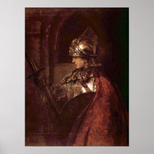 Rembrandt - Man med arm (Alexander the Underbar) Poster