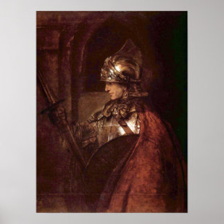 Rembrandt - Man med arm (Alexander the Underbar) Poster