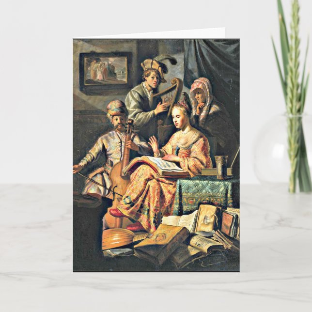 Rembrandt - Musical Allegory Kort (Framsida)