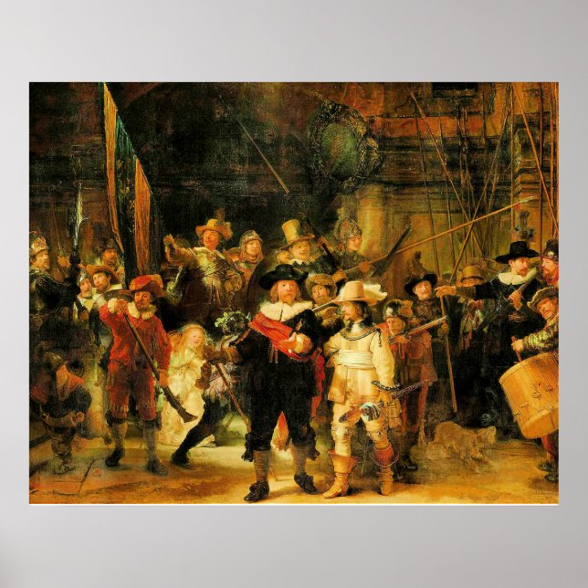 Rembrandt - Nattbevakning 3 Poster (Framsidan)